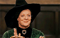 Professor McGonagall clapping | Harry Potter